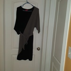 Grey and Black sweater dress
